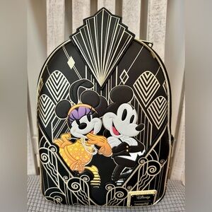Loungefly Disney Great Gatsby Mickey & Minnie Mini Backpack